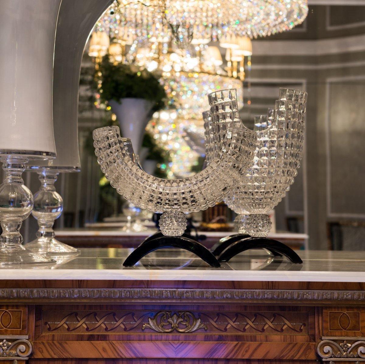 italské křištálové dózy luxe