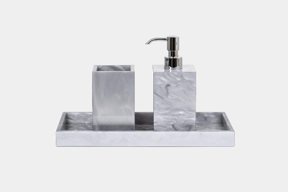 Elegantní podnos z leštěné pryskyřice BEA 30x14 cm