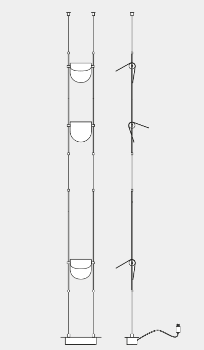 Modulární světelný systém Ali di Luce od OliveLab