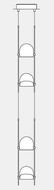 Modulární světelný systém Ali di Luce od OliveLab