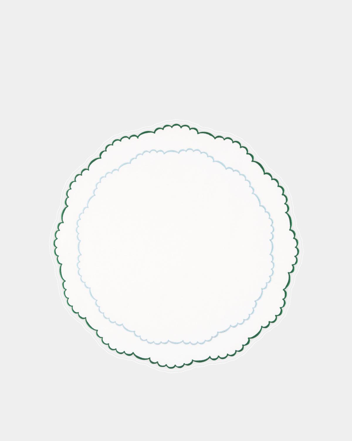 Aquazzura Allegra kulaté prostírání s výšivkou, sada 2ks