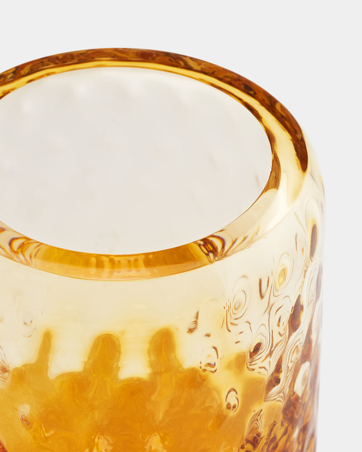 Aquazzura Balloton skleněný svícen na čajovou svíčku amber