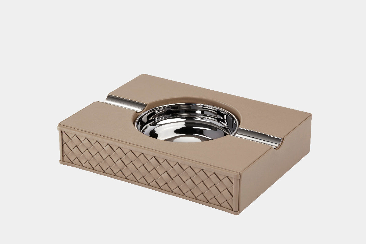 Elegantní kožený popelník na doutníky