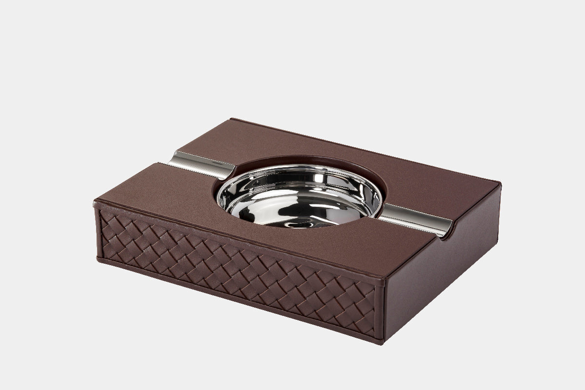 Elegantní kožený popelník na doutníky