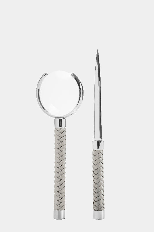 Elegantní set lupa a nůž na dopisy