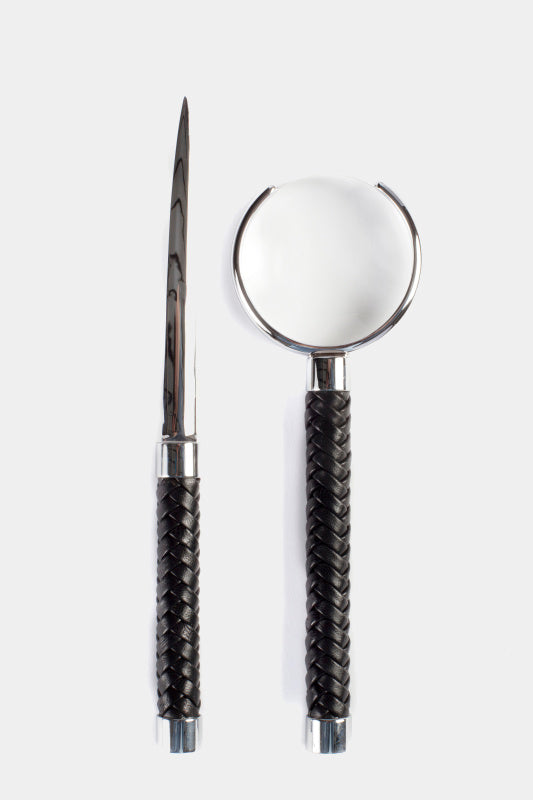 Elegantní set lupa a nůž na dopisy