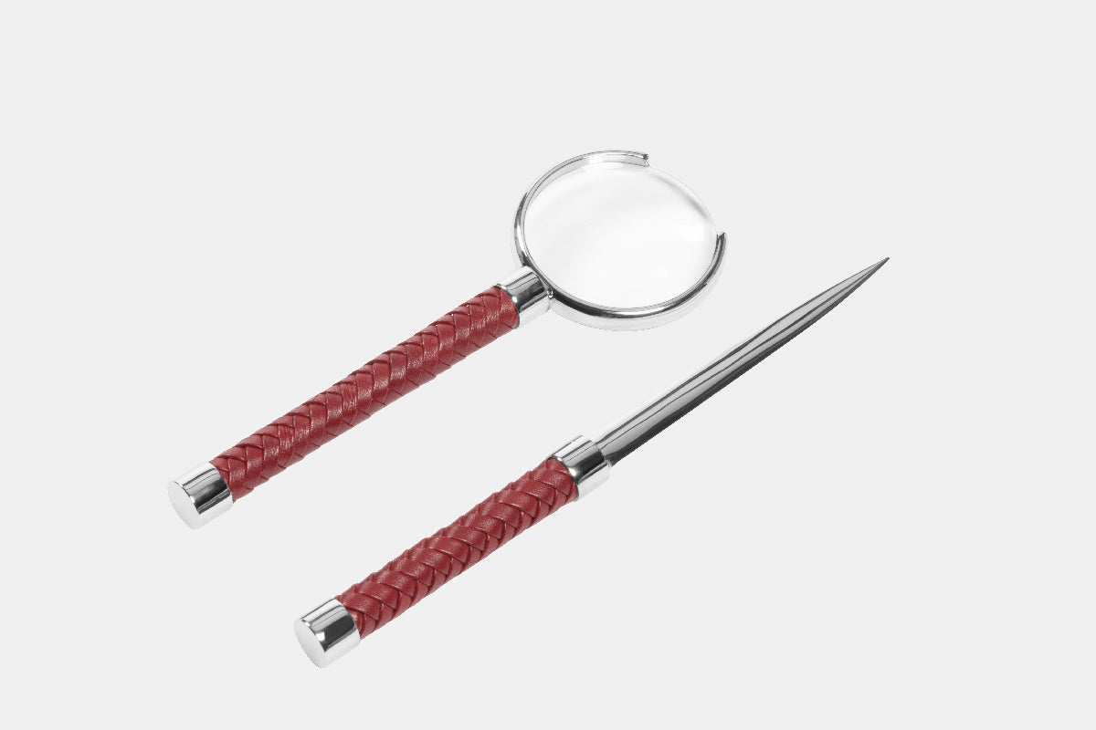 Elegantní set lupa a nůž na dopisy