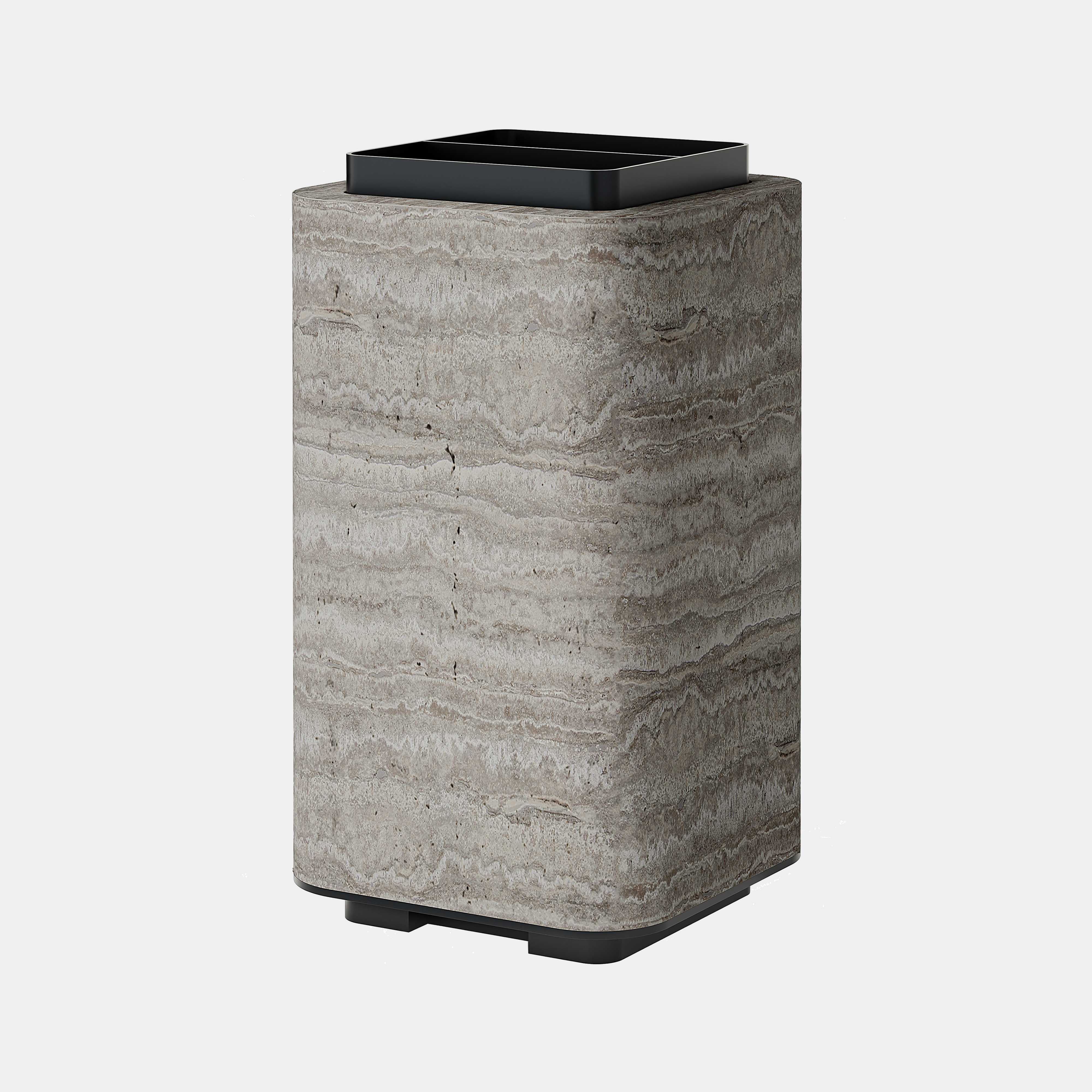 Glenn Sestig x Giobagnara Lloyd Designový stojan na deštníky z travertinu