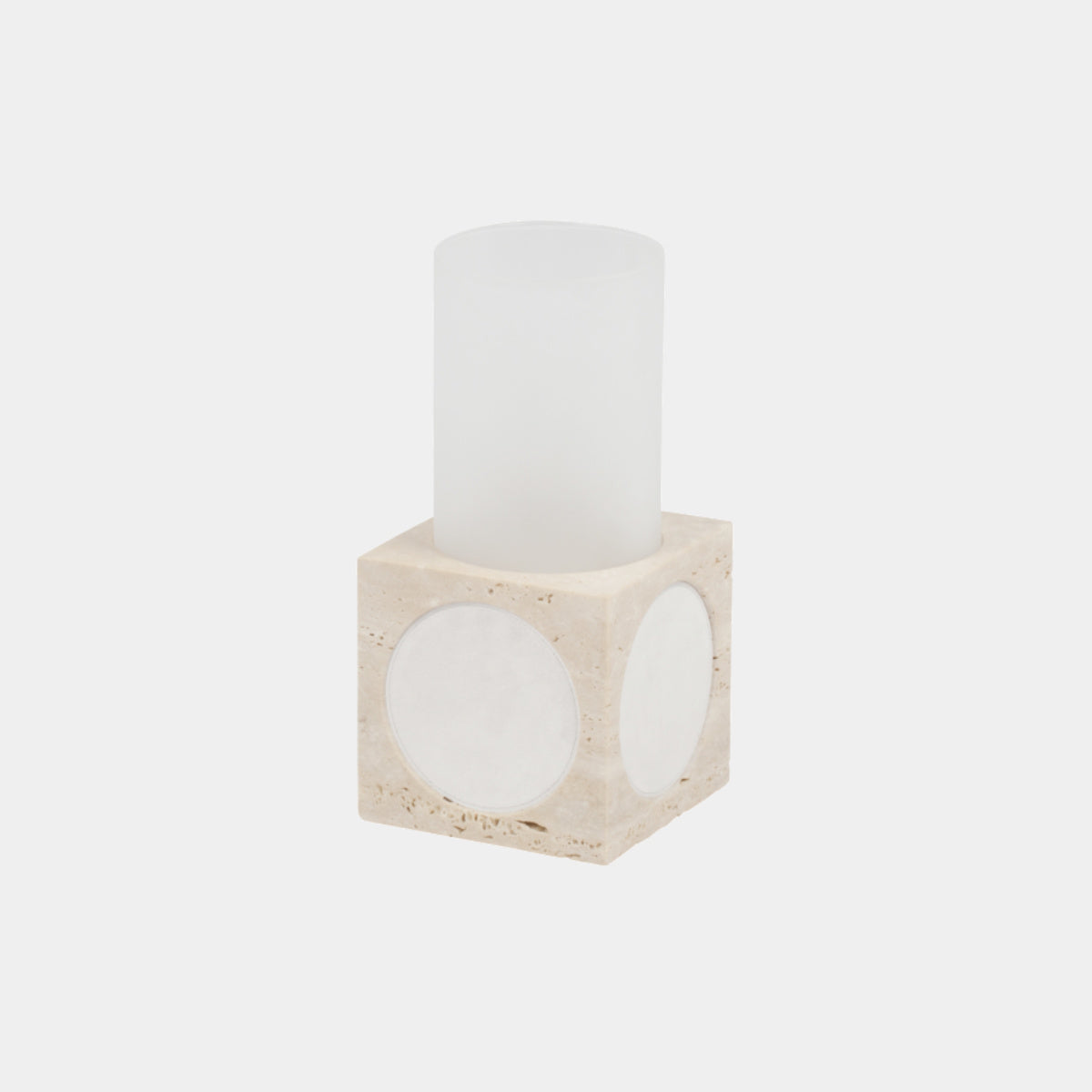 Palazzo moderní svícen z travertinu