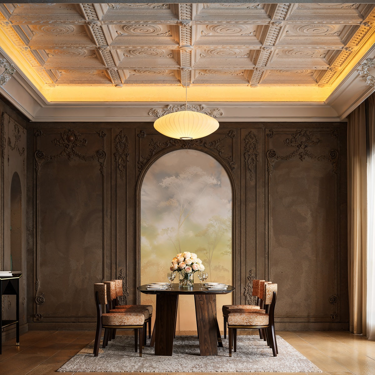 Alice Jídelní Stůl – Luxusní elegance s precizním řemeslným zpracováním