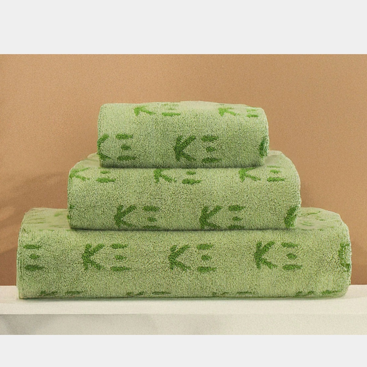 K-3 Green Luxusní velurový ručník 600 g/m²