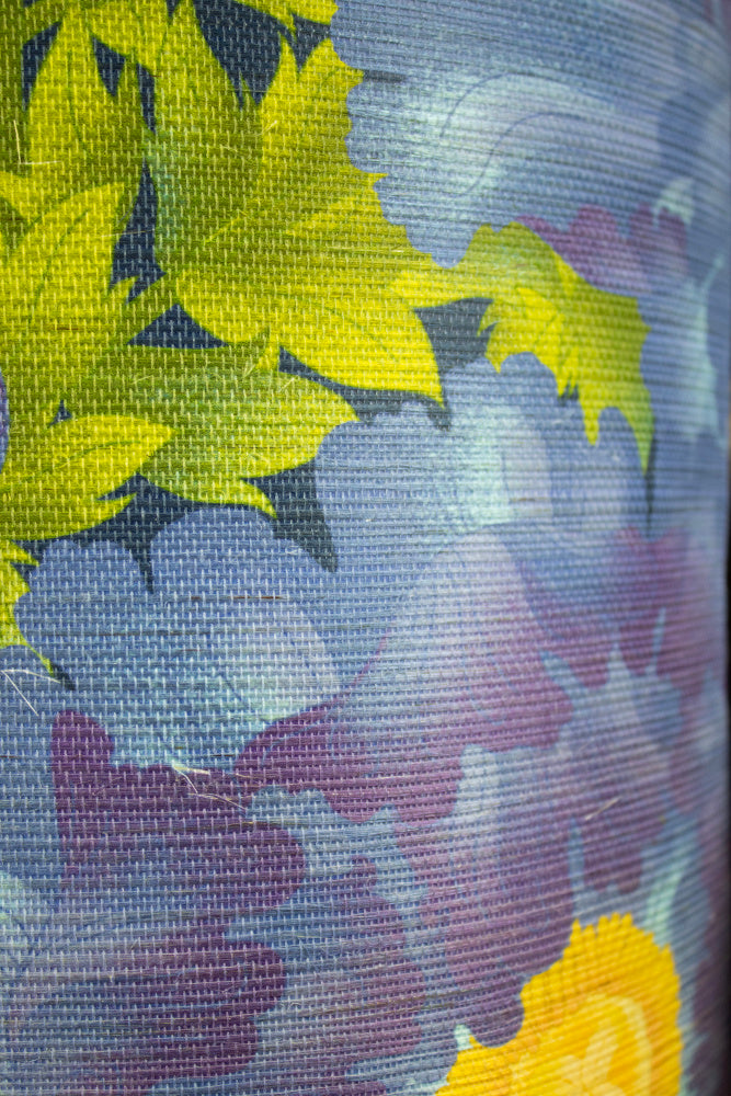 Luxusní Tapeta KAIKABI s květinovým vzorem modrá