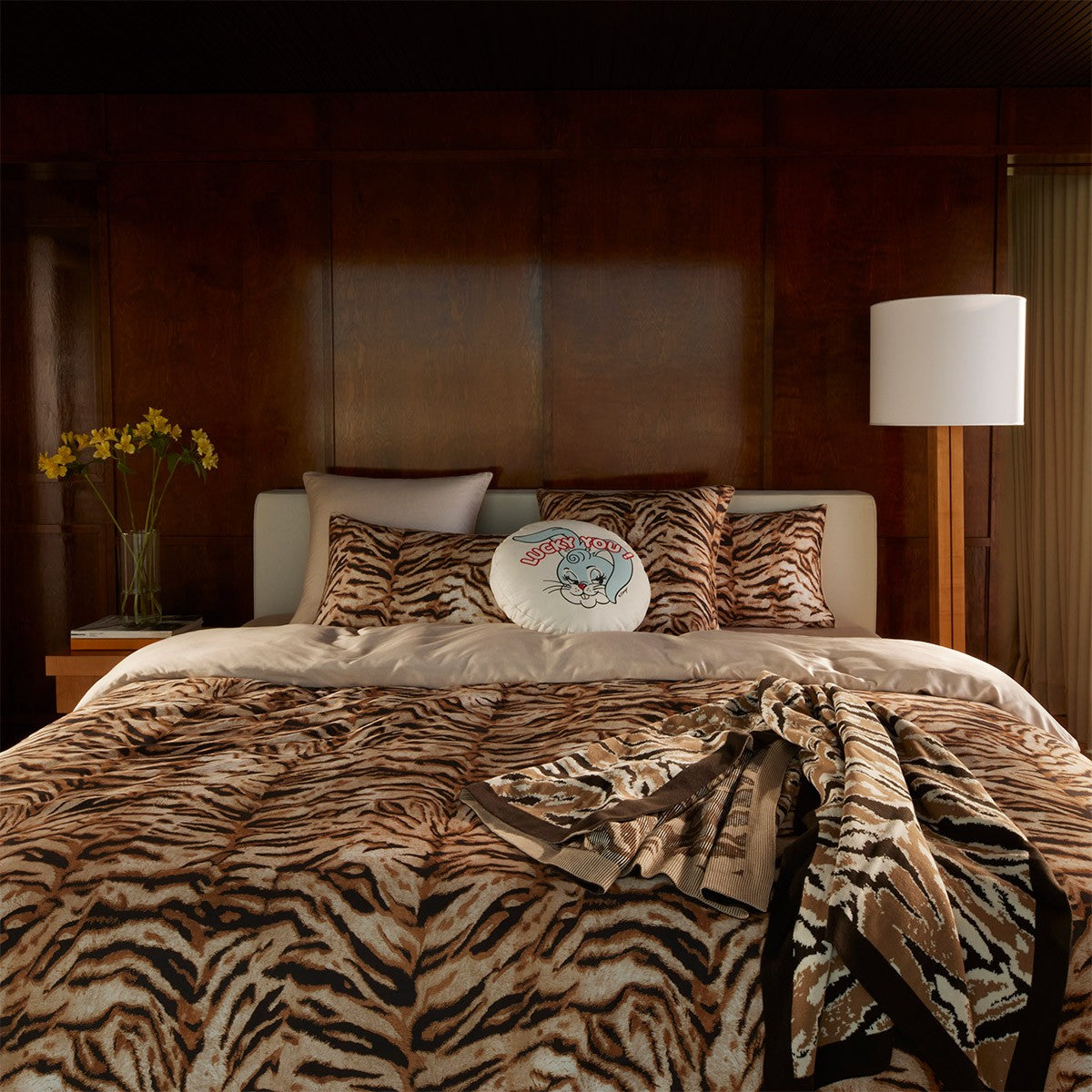 KENZO K Fauve Luxusní povlečení z bavlněného saténu