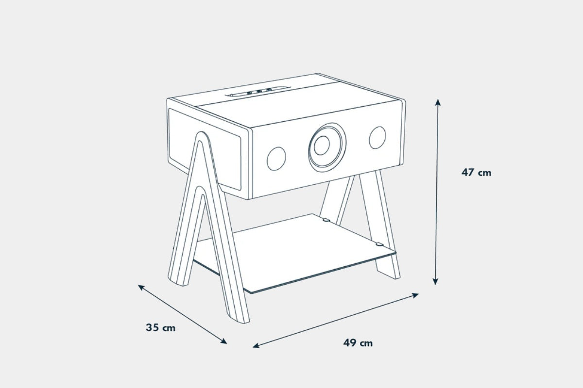 La Boite Concept Cube LW Noyer designový aktivní HiFi reproduktor