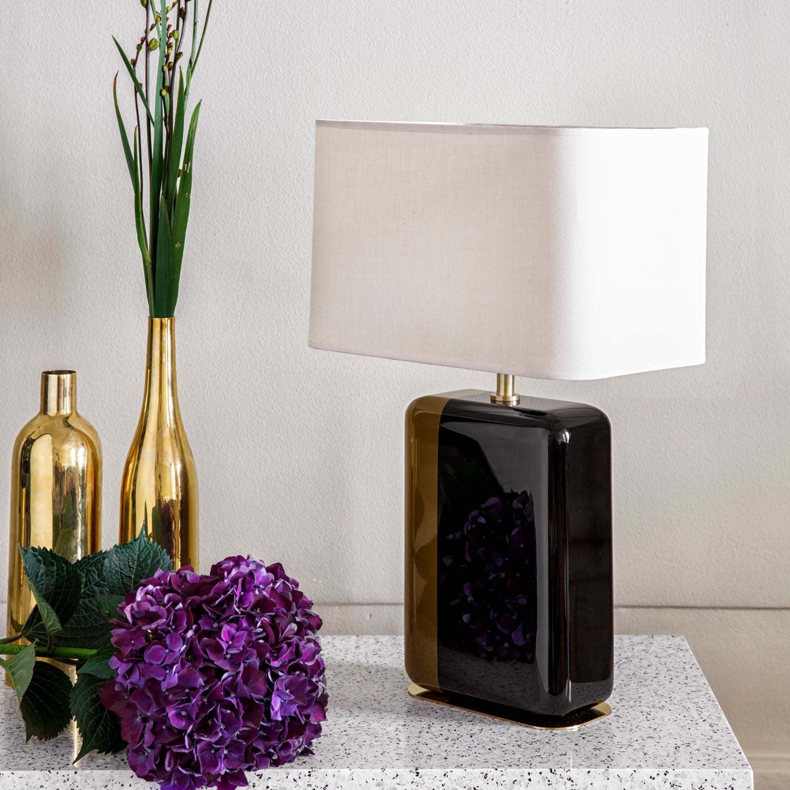Designová stolní artdeco lampa BOURBON BLACK