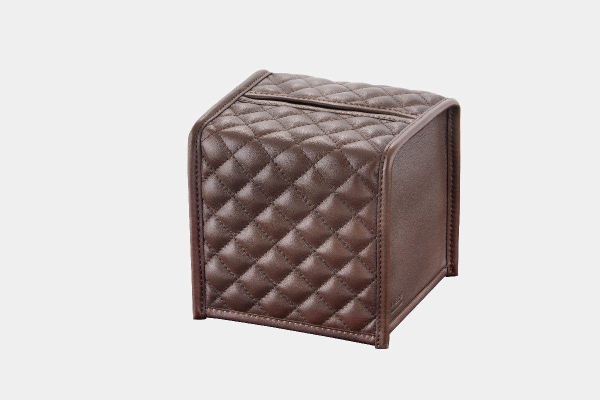 Kožený box na kapesníčky ELBA DIAMONDS