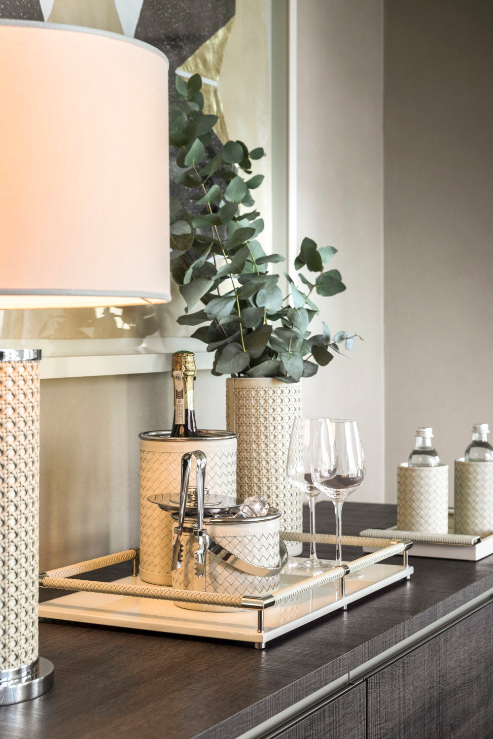 Kožený chladič na víno MENFI