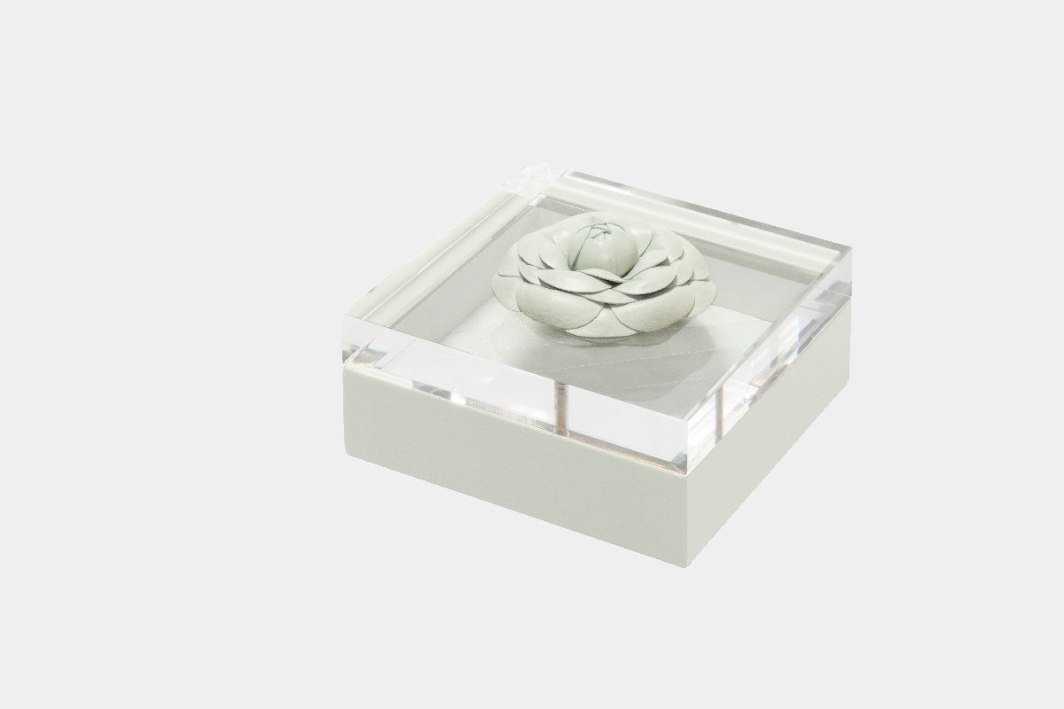 Kožená krabička na drobnosti s víkem FLEUR DIAMONDS