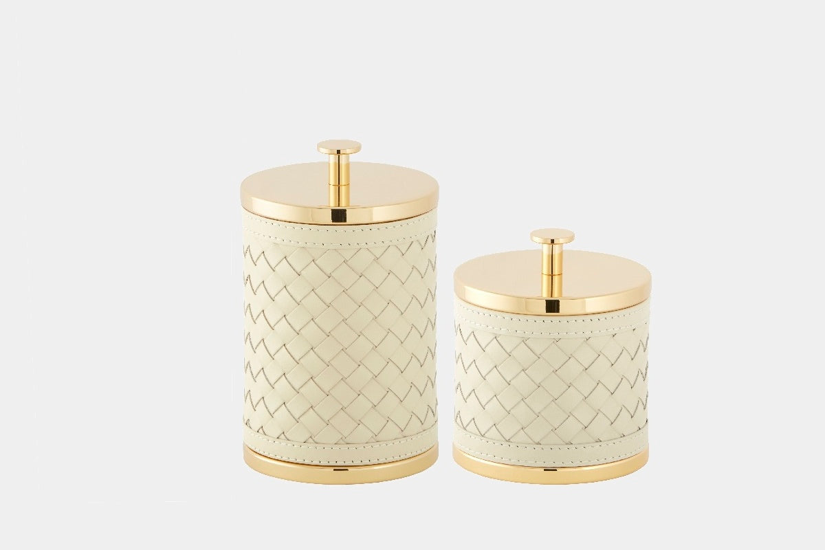 Kožená dóza na odličovací tampónky ALGHERO DIAMONDS