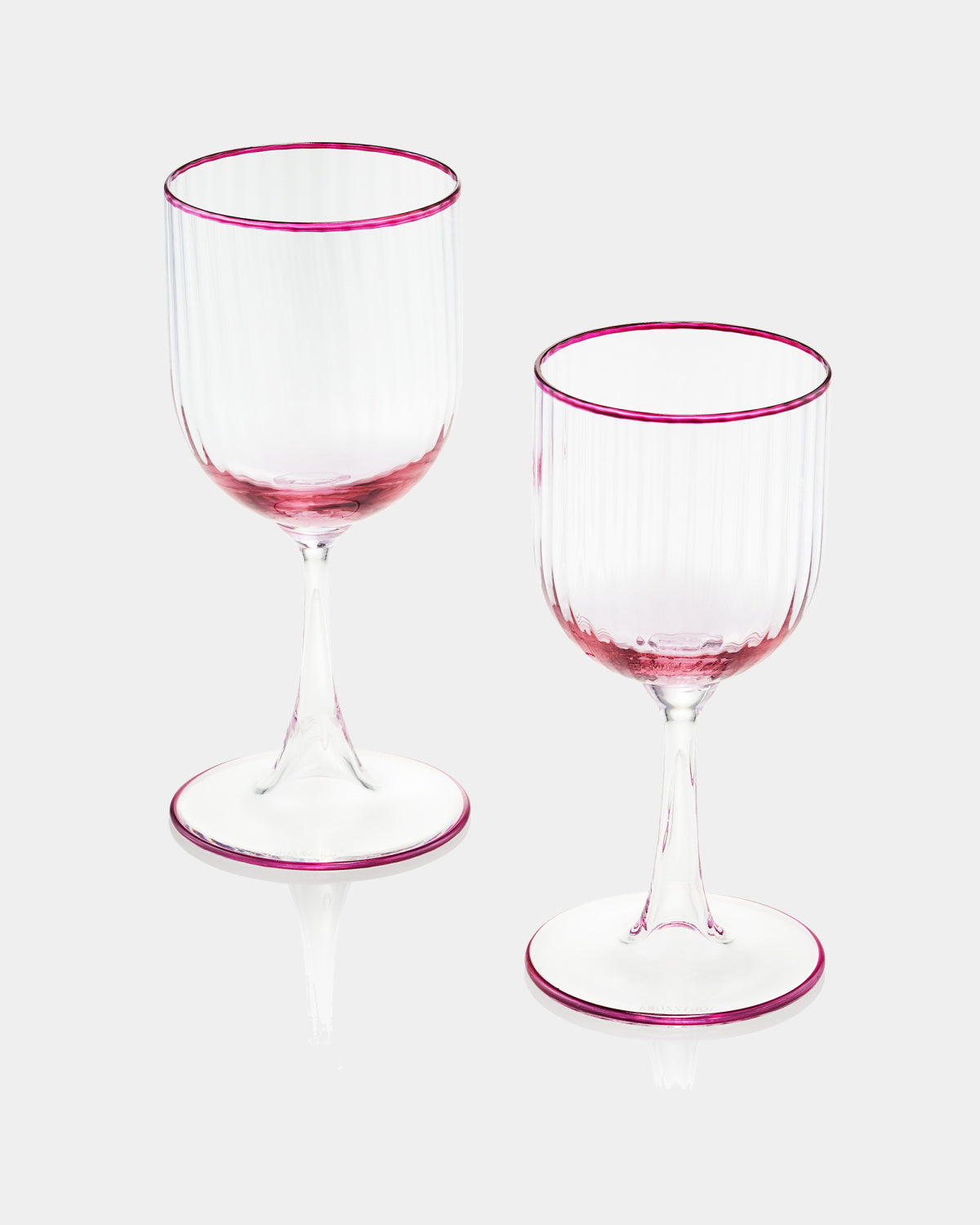 Aquazzura STRIPED AMETYST sklenice na červené víno, sada 2 ks
