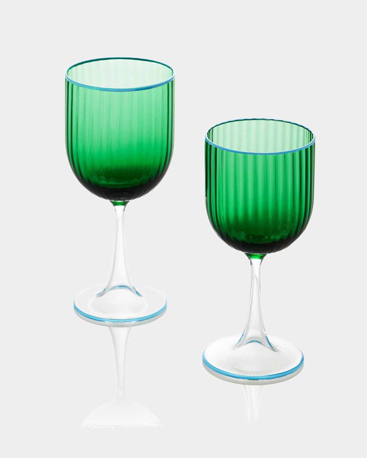 Aquazzura STRIPED EMERALD sklenice na červené víno