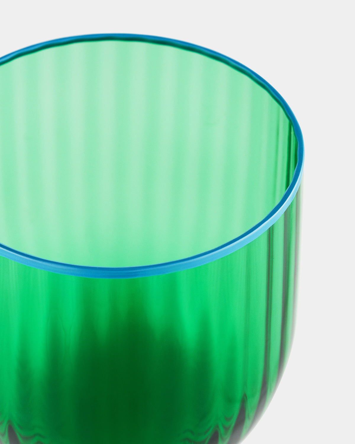 Aquazzura STRIPED EMERALD sklenice na vodu, sada 2 ks