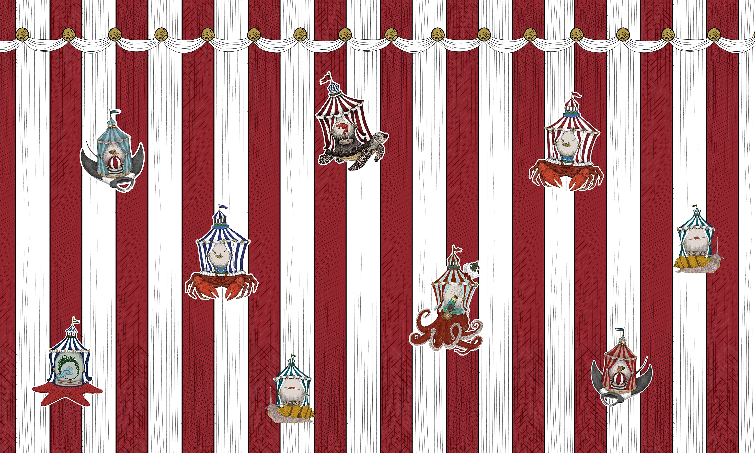 Designová tapeta s mořským motivem Searcus