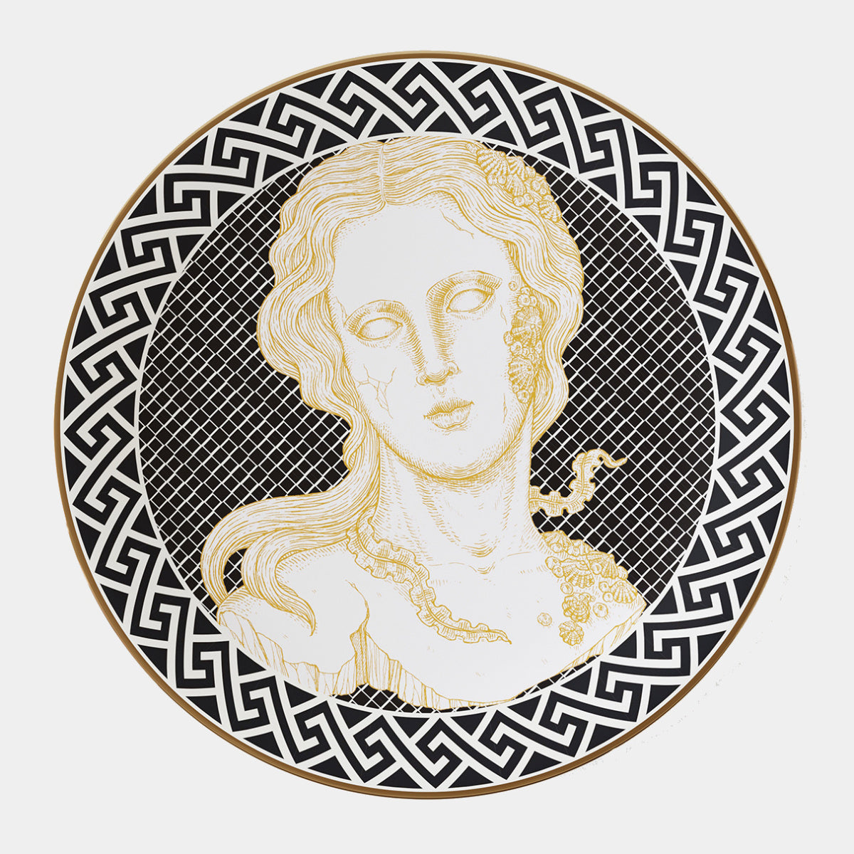 ATLANTIS Sada malých porcelánových talířků Goddes a Poseidon