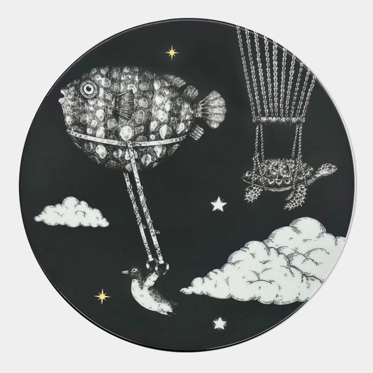 Las Palmas Set of 6 porcelain plates