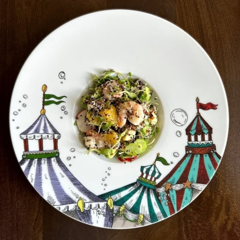 SEARCUS Hluboký pasta talíř Manta