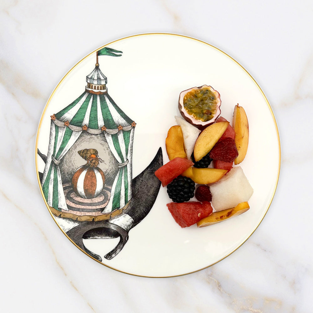 Porcelánový talíř s motivem manty Aquatic Creatures