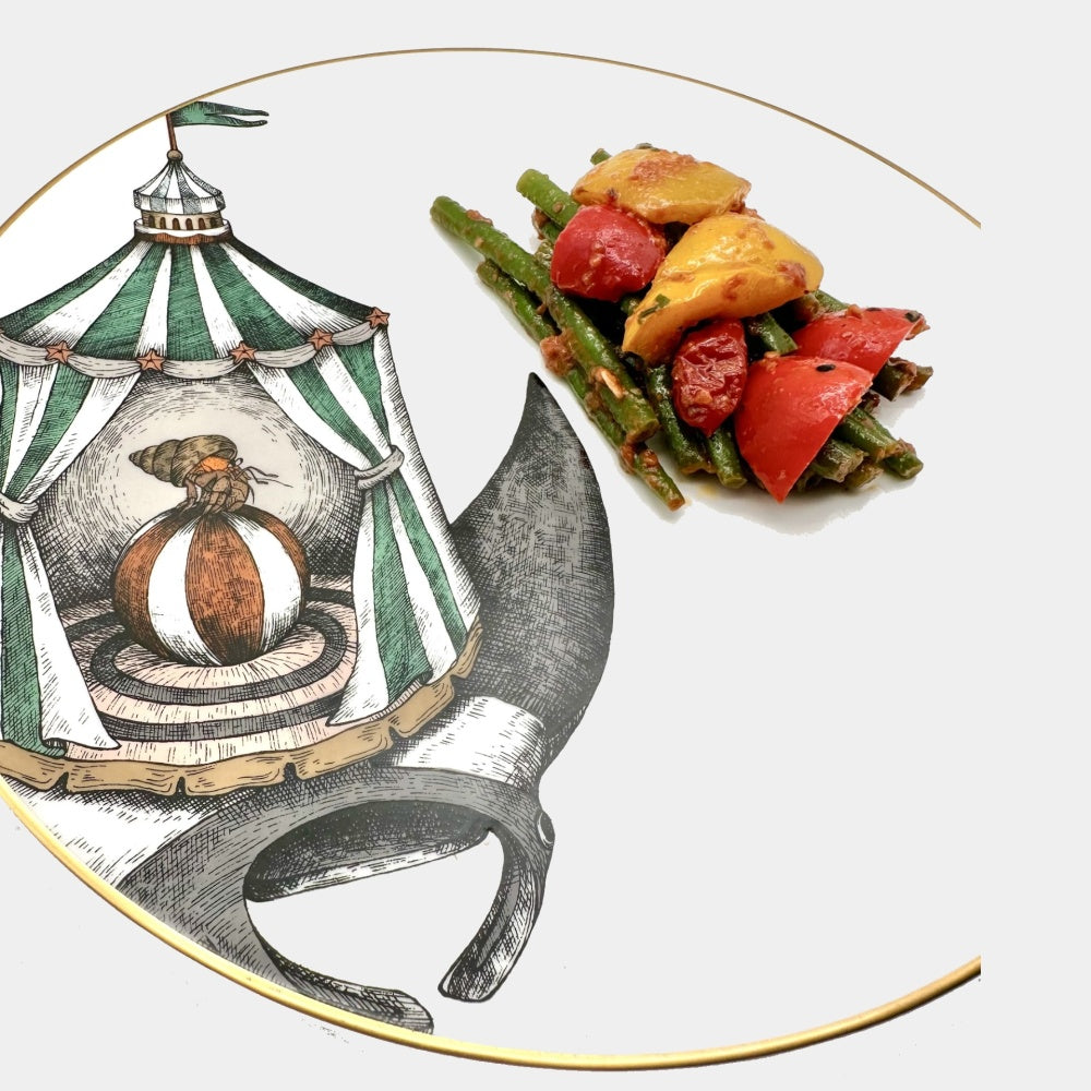 Porcelánový talíř s motivem manty Aquatic Creatures