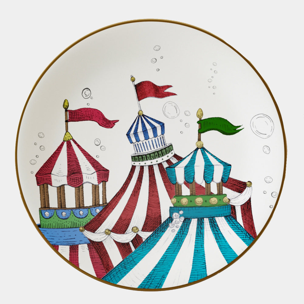 Sada porcelánových talířů s motivem poustevníka kraba Aquatic Creatures