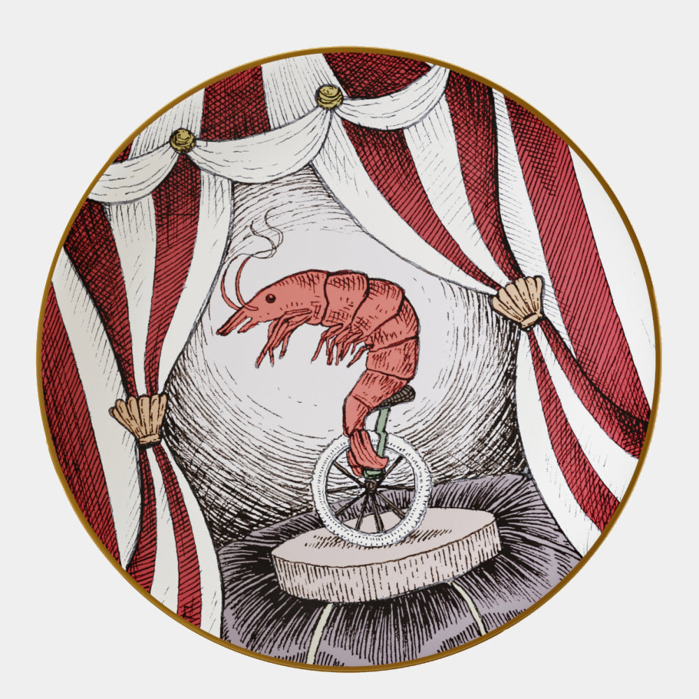 Sada porcelánových talířů s motivem krevety Aquatic Creatures