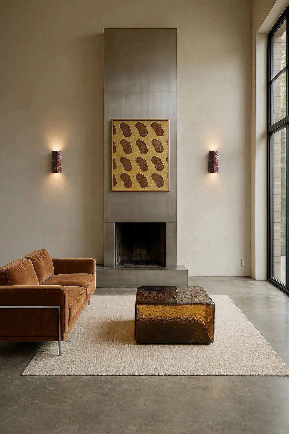 KALI nástěnné svítidlo z mramoru a dřeva