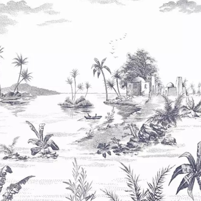 GIEN Panoramatická tapeta s orientálním freskovým motivem