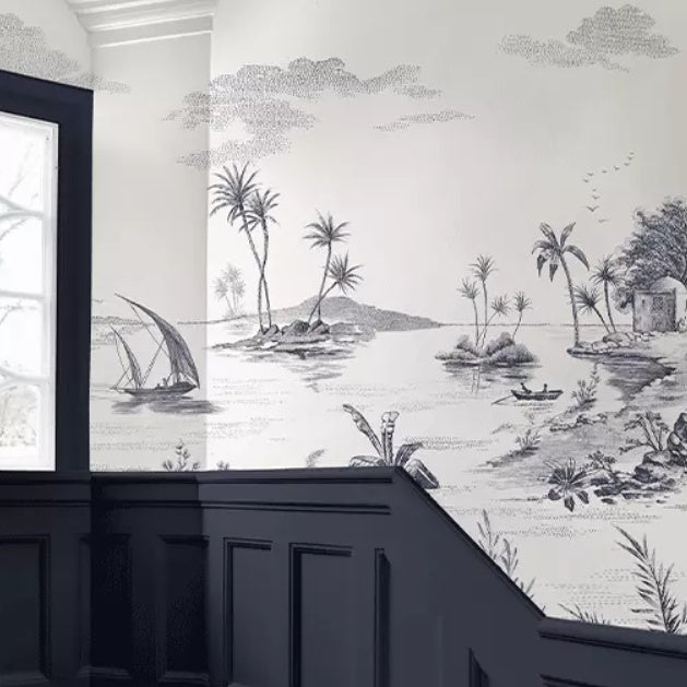 GIEN Panoramatická tapeta s orientálním freskovým motivem