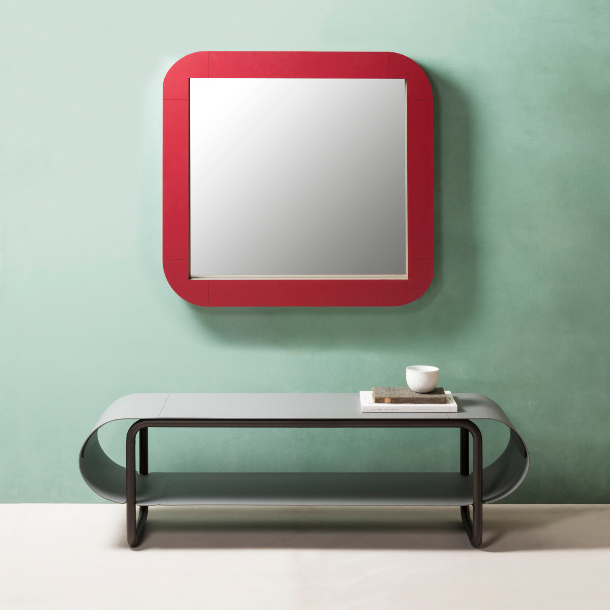 Designové čtvercové nástěnné zrcadlo Giobagnara Rudi CAPITOL