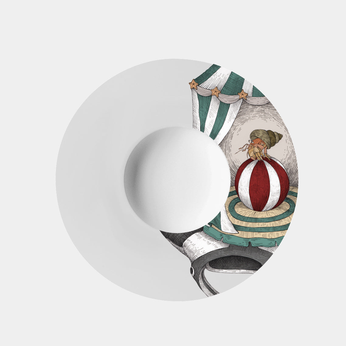 SEARCUS Hluboký pasta talíř Manta