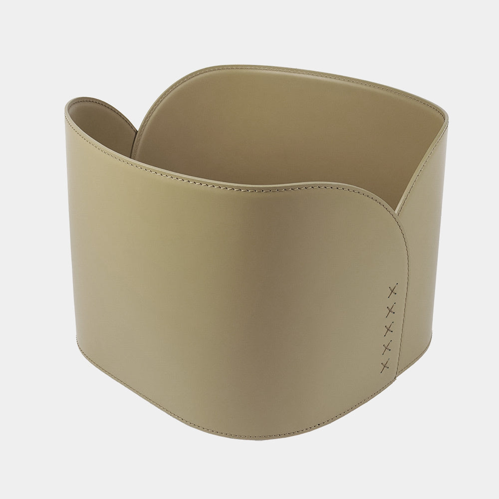 Limac Design Ignis Designový kožený koš na krbové dřevo