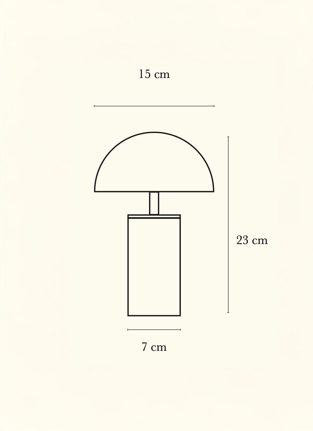 Luxusní přenosná lampa Baccaris ADEI z mramoru a oceli – designové svítidlo pro interiér i exteriér