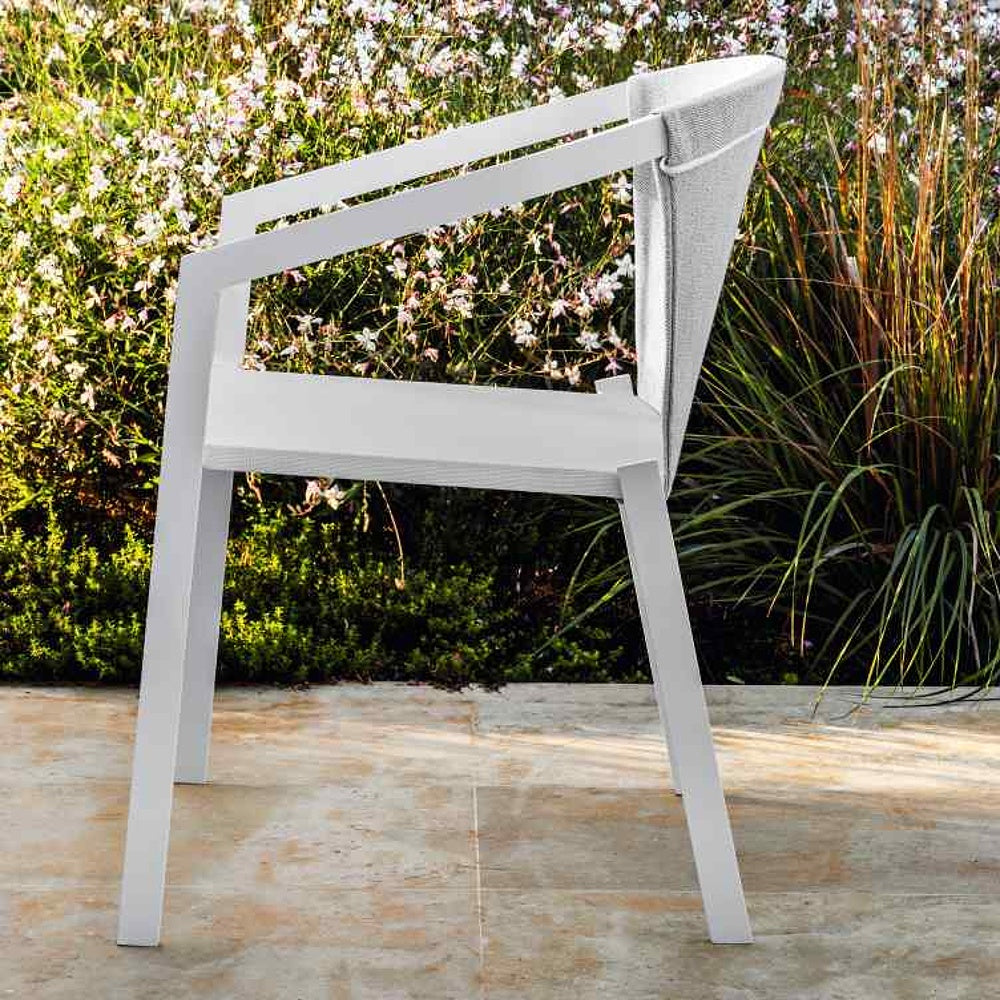 MYYOUR Zahradní jídelní židle PUSH s látkovou opěrkou