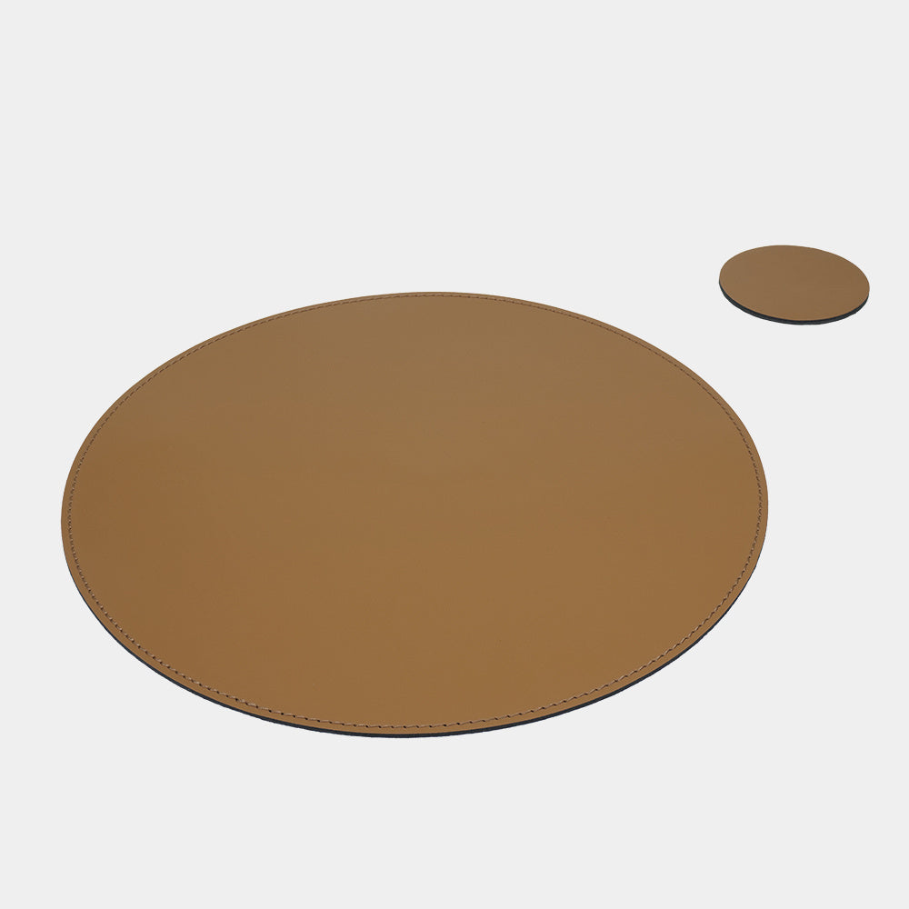 limac design Kulaté prostírání z kůže