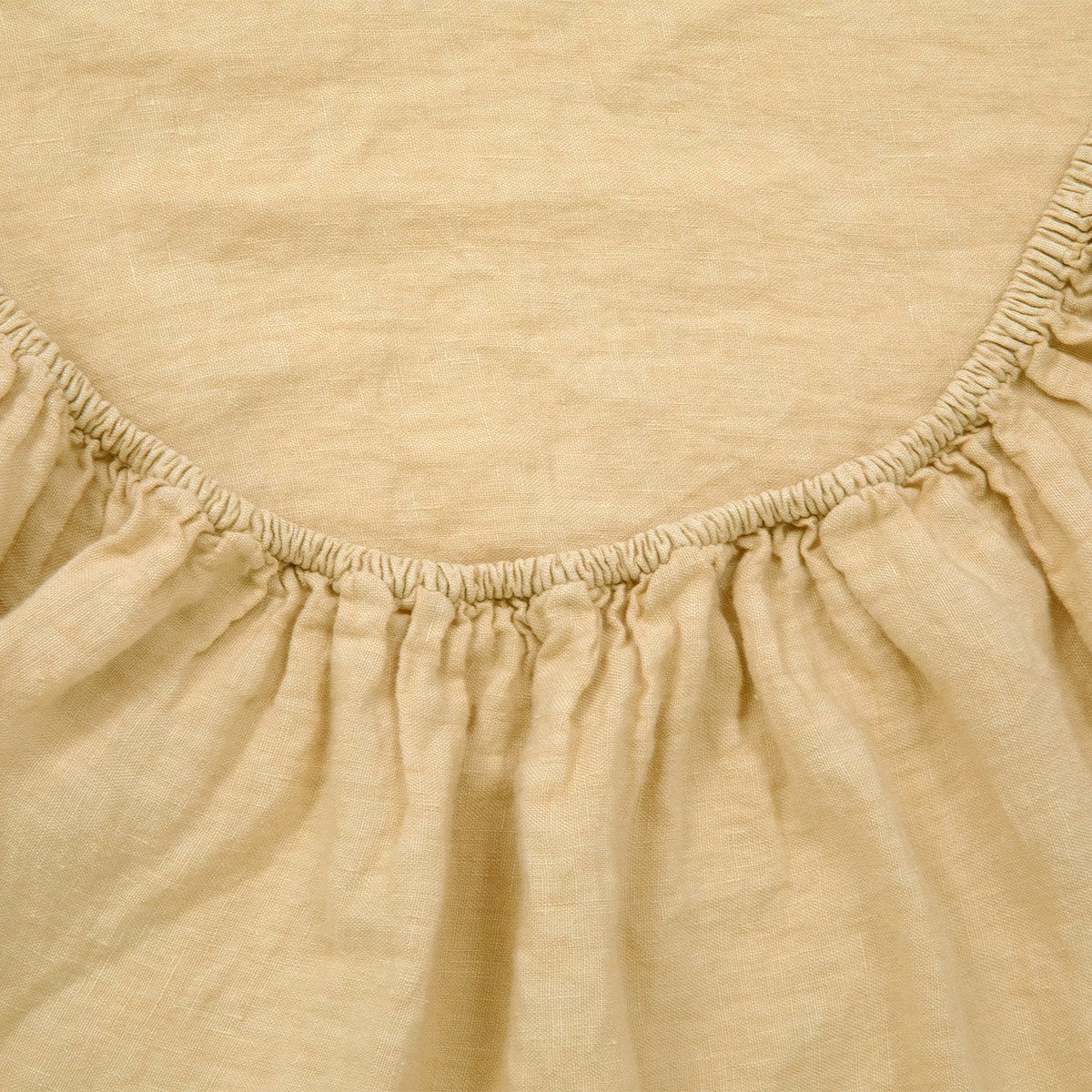 Lněné napínací prostěradlo béžové Olivier Desforges