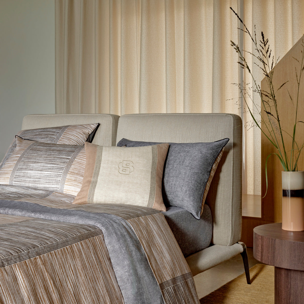 Luxusní povlečení bavlněný satén HUGO BOSS LOFT TAMAN