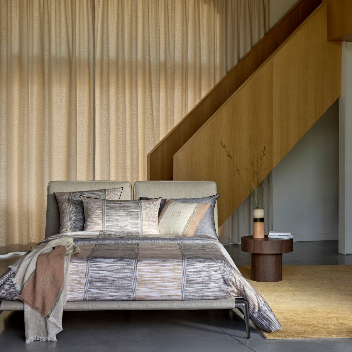 Luxusní povlečení bavlněný satén HUGO BOSS LOFT TAMAN