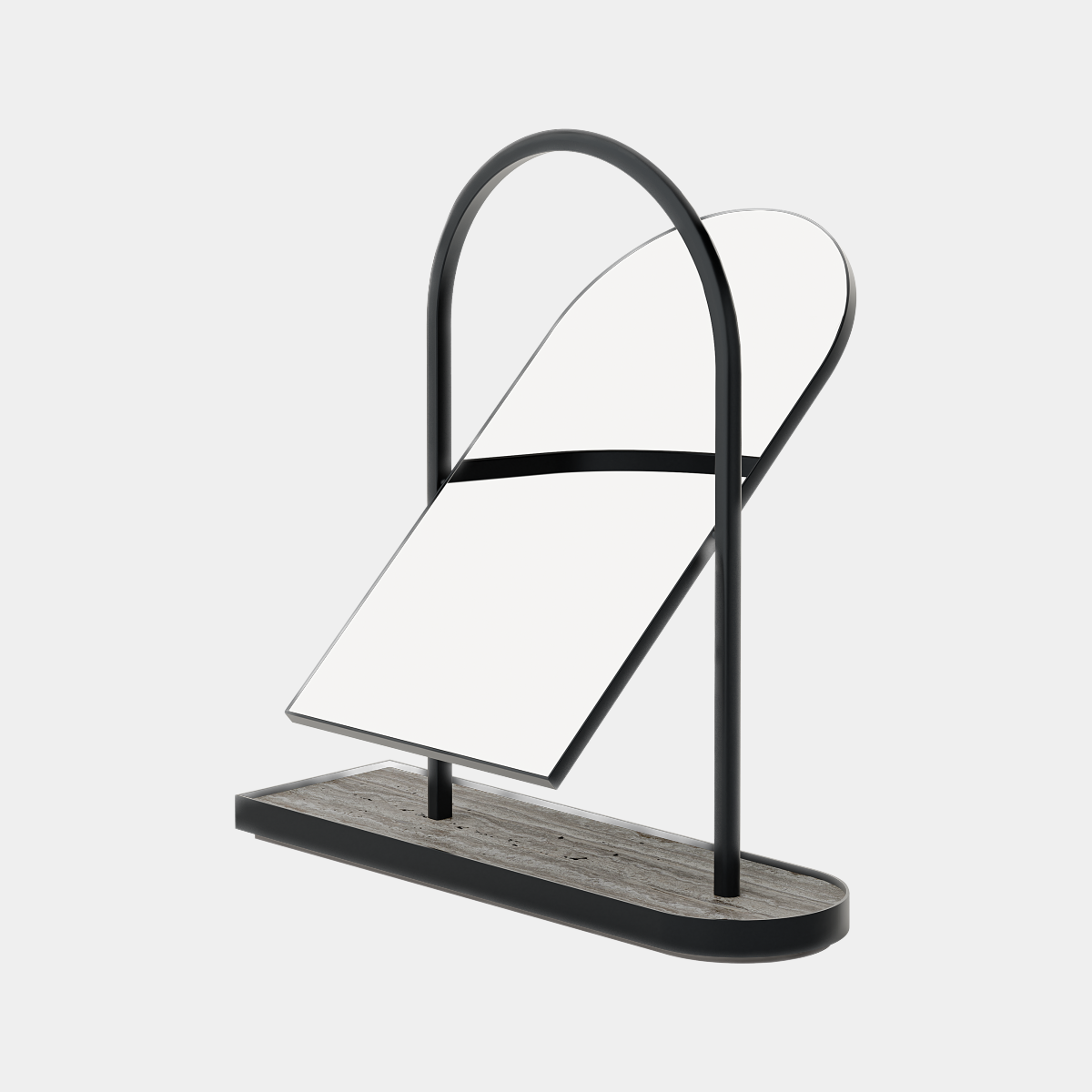 Designové volně stojící zrcadlo z mramoru by Glenn Sestig