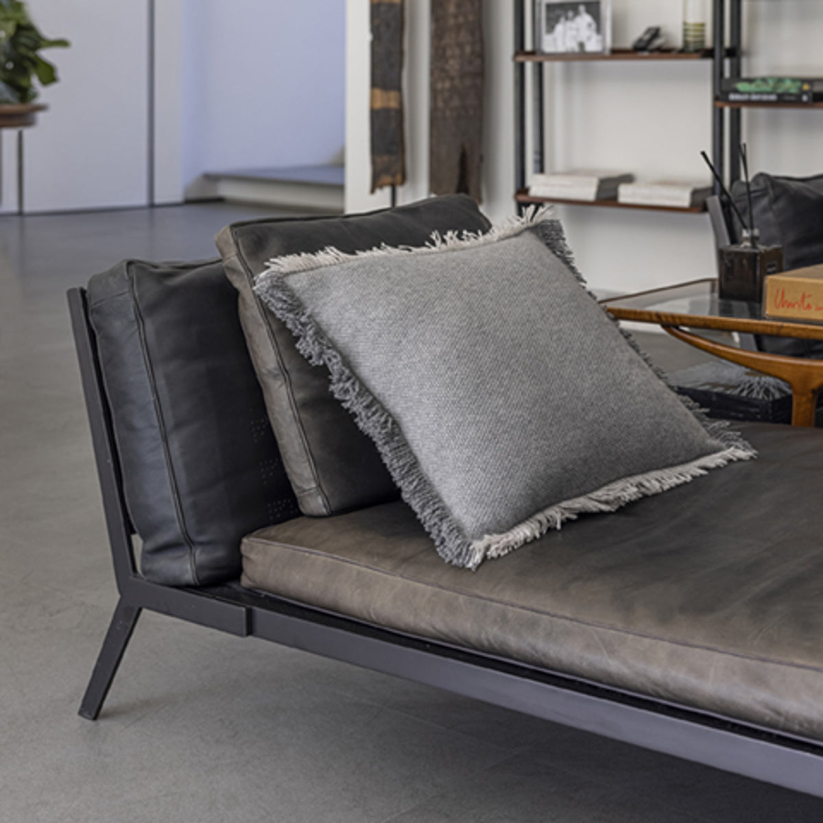 ALONPI Luxusní kašmírový polštář 100% kašmír grey