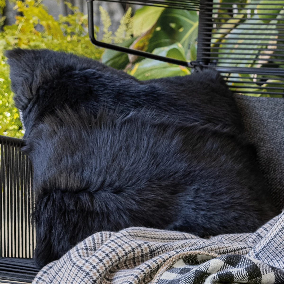 ALONPI Luxury sheepskin and cashmere pillow