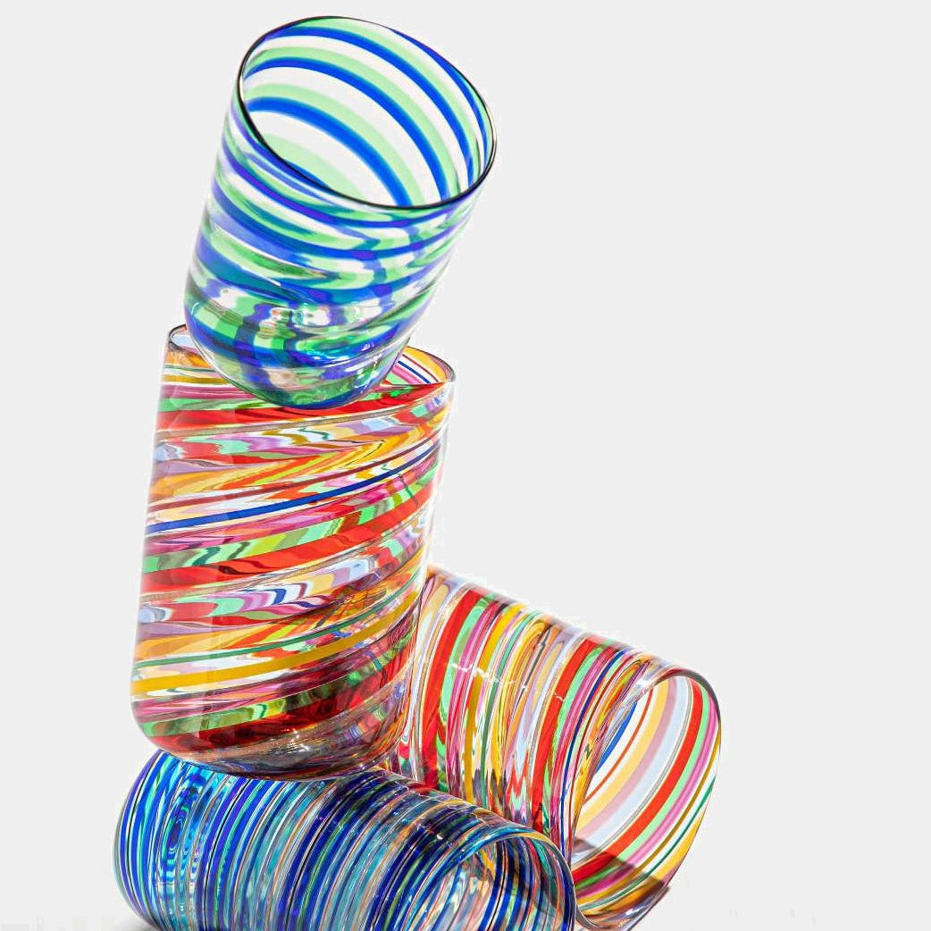 Aquazzura RAINBOW sklenice tumbler, sada 2 ks